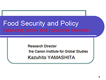 Panel 2 - Dr Kazuhito Yamashita Presentation