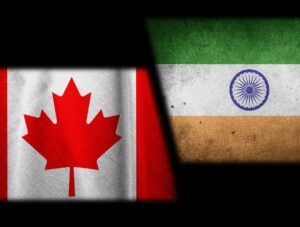 Canada India flags